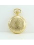 Gold-plated mechanical hand-wound pocket watch with visible movement po8128g