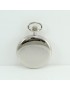 Quartz pocket watch with date display polished case 42mm Roman numerals