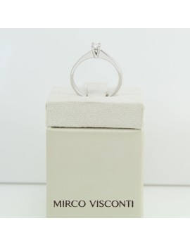 Solitär Mirco Visconti Damen Weißgold Diamantring 012 ct