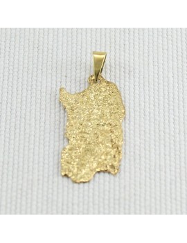 Pendentif en or jaune fait à la main pour hommes