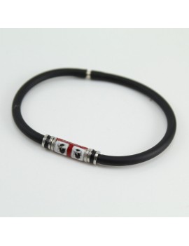 Sardinia four moors flag in men's bracelet