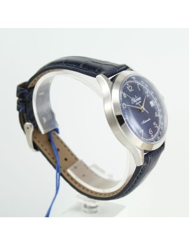 Perseo orologio uomo automatico Trestelle classico blu cassa acciaio 40 mm