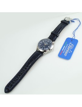 Perseo orologio uomo automatico Trestelle classico pelle stampa cocco blu 84441.03