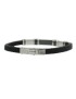 Bracciale Unisex in Gomma e Acciaio con Incisione Quattro Mori - I Giampini