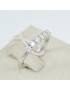 Mirco Visconti bague femme or blanc veretta avec 6 diamants latéraux