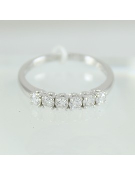 Bague pour femme en or blanc Visconti avec diamants