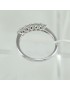 Bague classique Mirco Visconti en or blanc avec 6 pierres en diamant