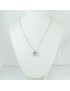 Collana donna con ciondolo acquamarina Mirco Visconti catena maglia veneziana