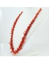 Collana donna corallo rosso mediterraneo a frange a scalare