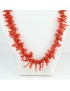 Collana donna rametti di corallo rosso mediterraneo chiusura argento