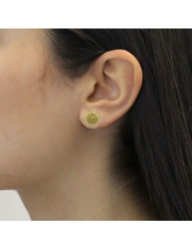 Orecchini sardi indossati corbula