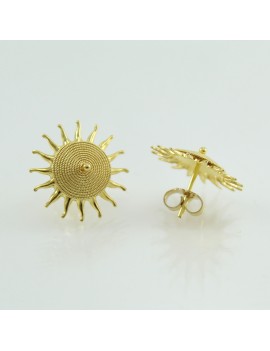 Orecchini donna sardi corbula a perno con chiusura farfallina