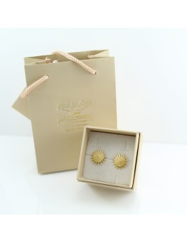 Orecchini Sardi corbula in oro giallo filigrana sarda