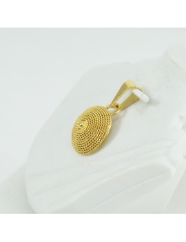 Pendente sardo lavorazione corbula in oro giallo 18 carati