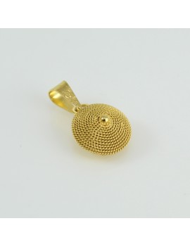 Pendente corbula in oro giallo filigrana sarda