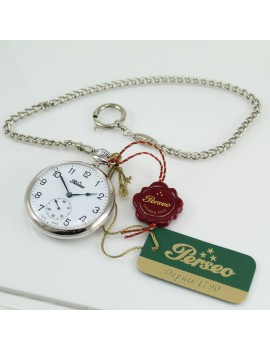 Orologio da tasca Perseo FS meccanico carica manuale ETA con catena